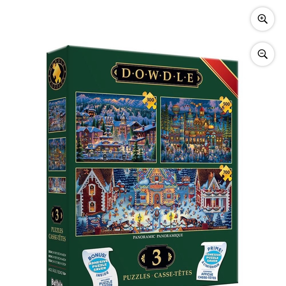 New Ceaco Dowdle 3 In 1 Multipack Jigsaw Puzzle